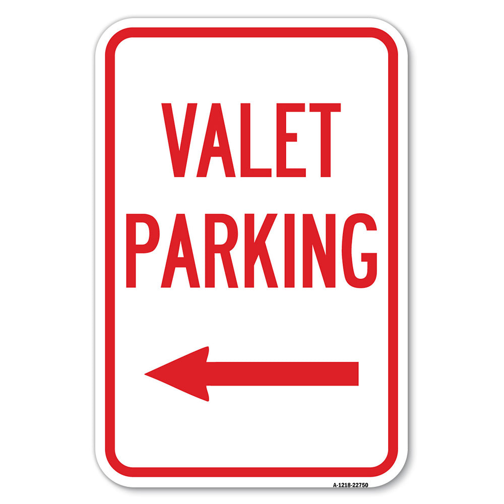 Valet Parking with Left Arrow