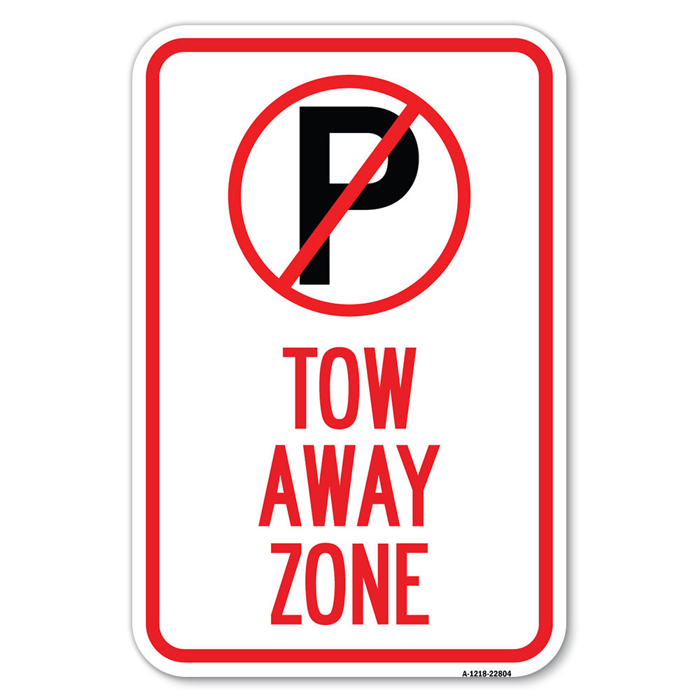 Tow Away Zone (No Parking Symbol)