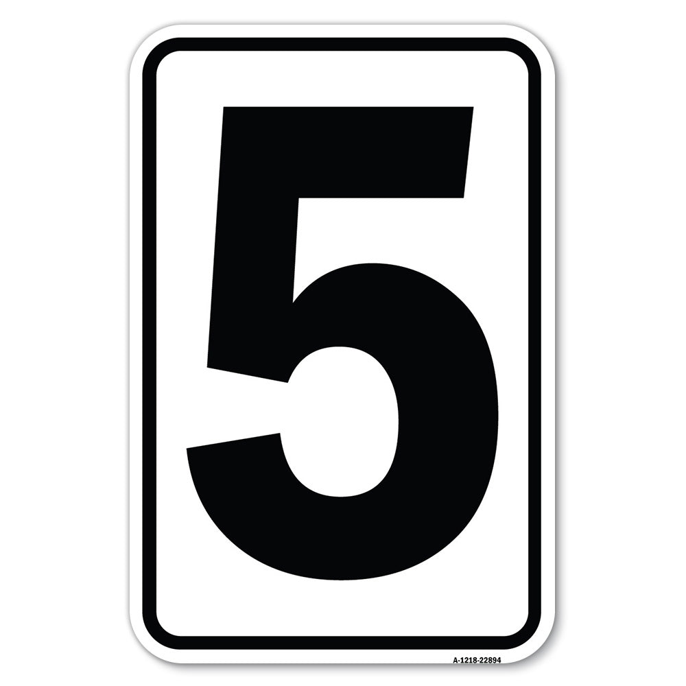 Sign with Number 5