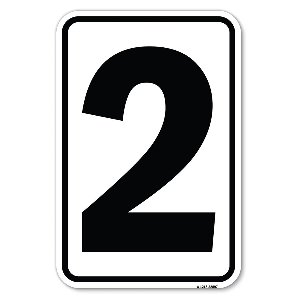 Sign with Number 2
