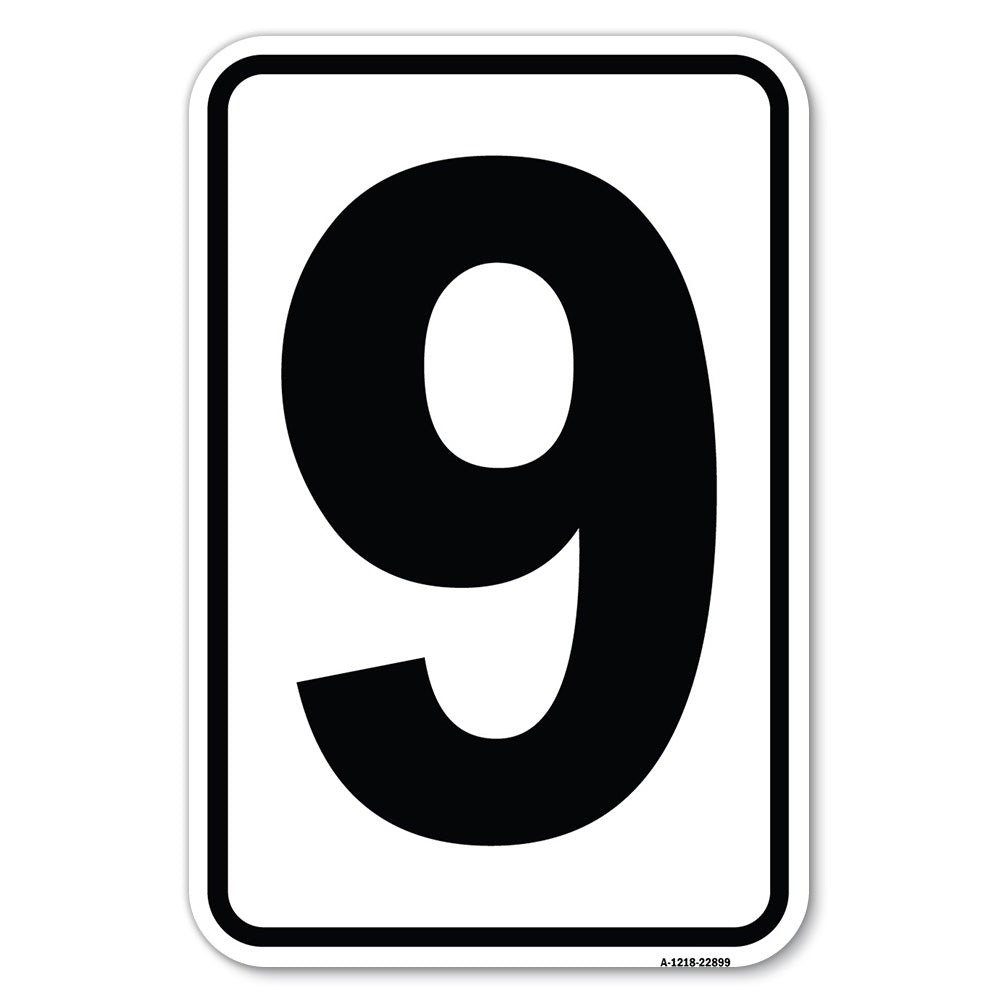 Sign with Number '9