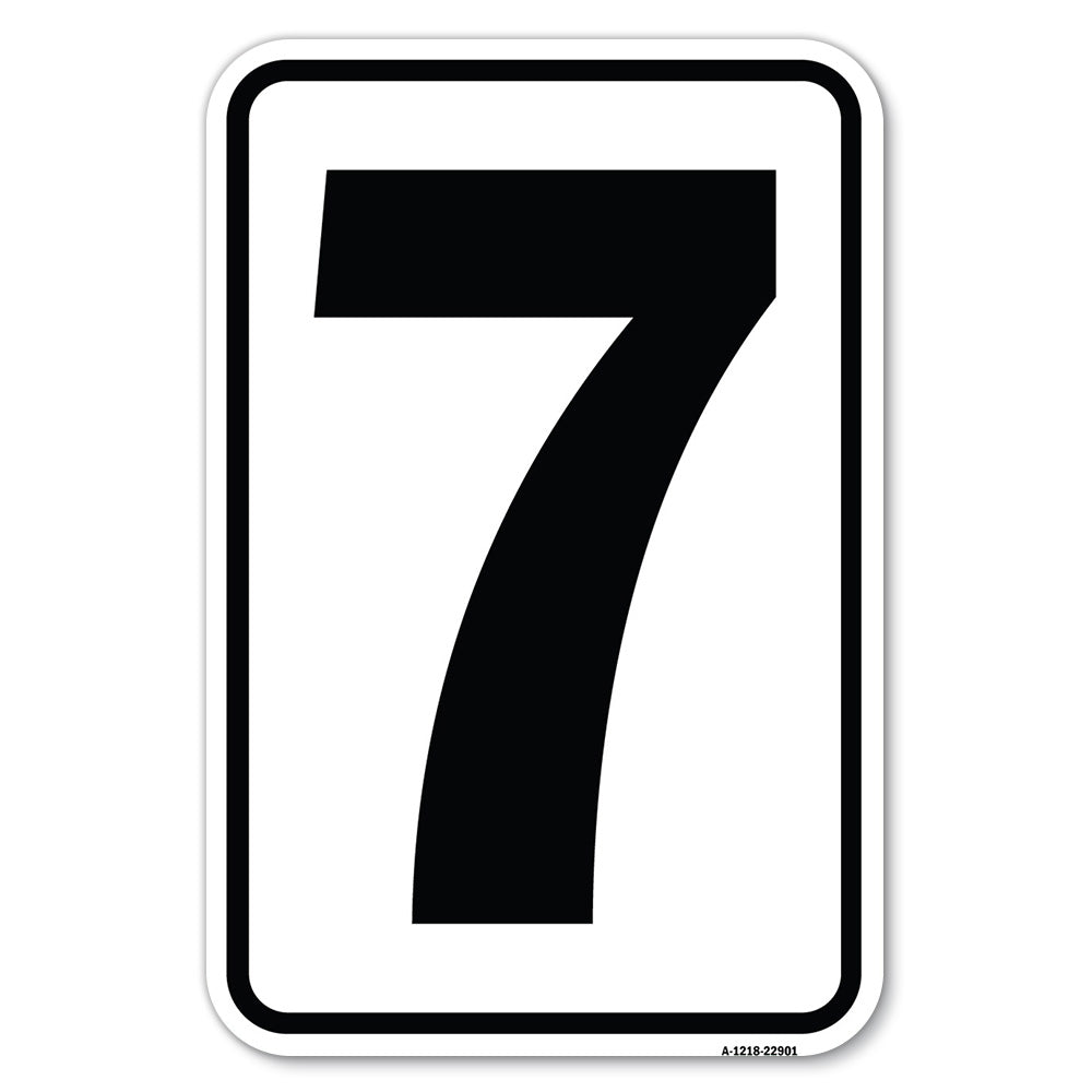 Sign with Number '7