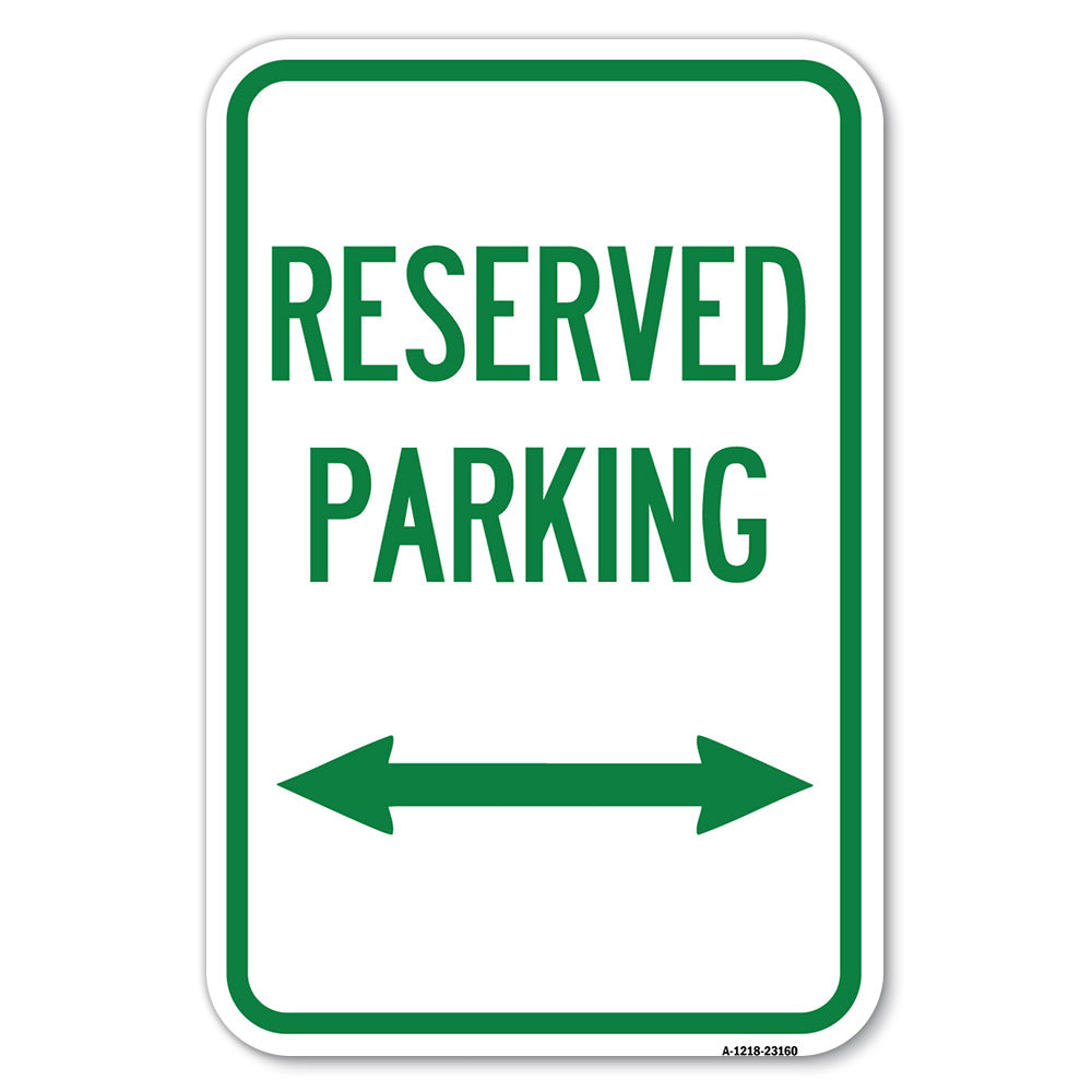 Reserved Parking (Arrow Pointing Left and Right)