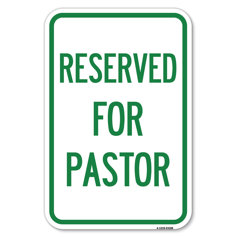 Reserved for Pastor