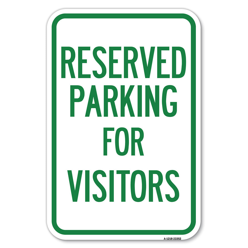 Parking Space Reserved Sign Parking Reserved for Visitors