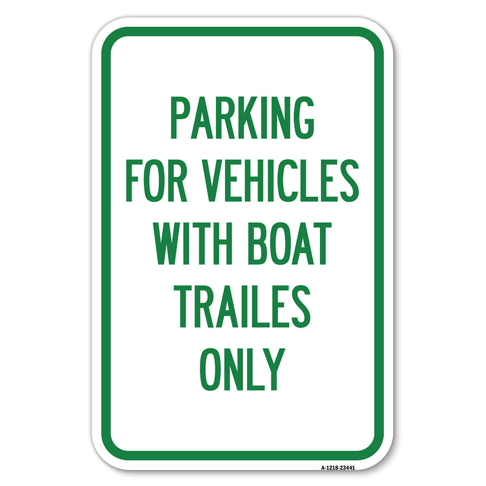 Parking for Vehicles with Boat Trailers Only