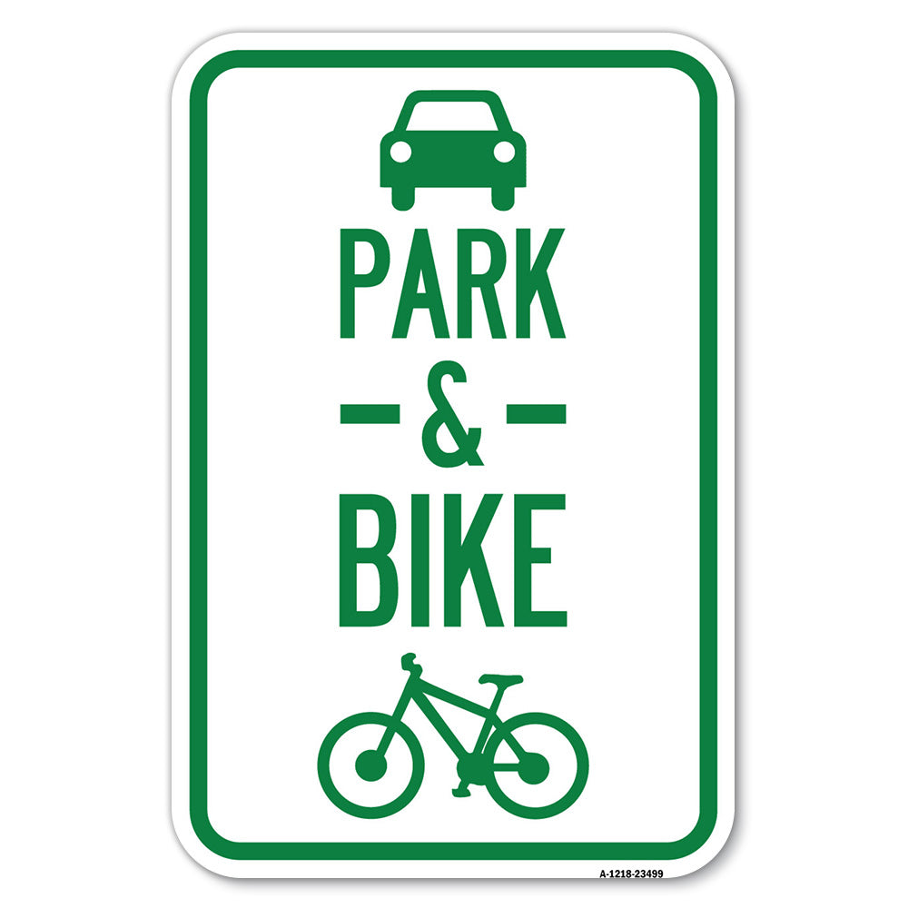 Park & Ride (With Bicycle Graphic
