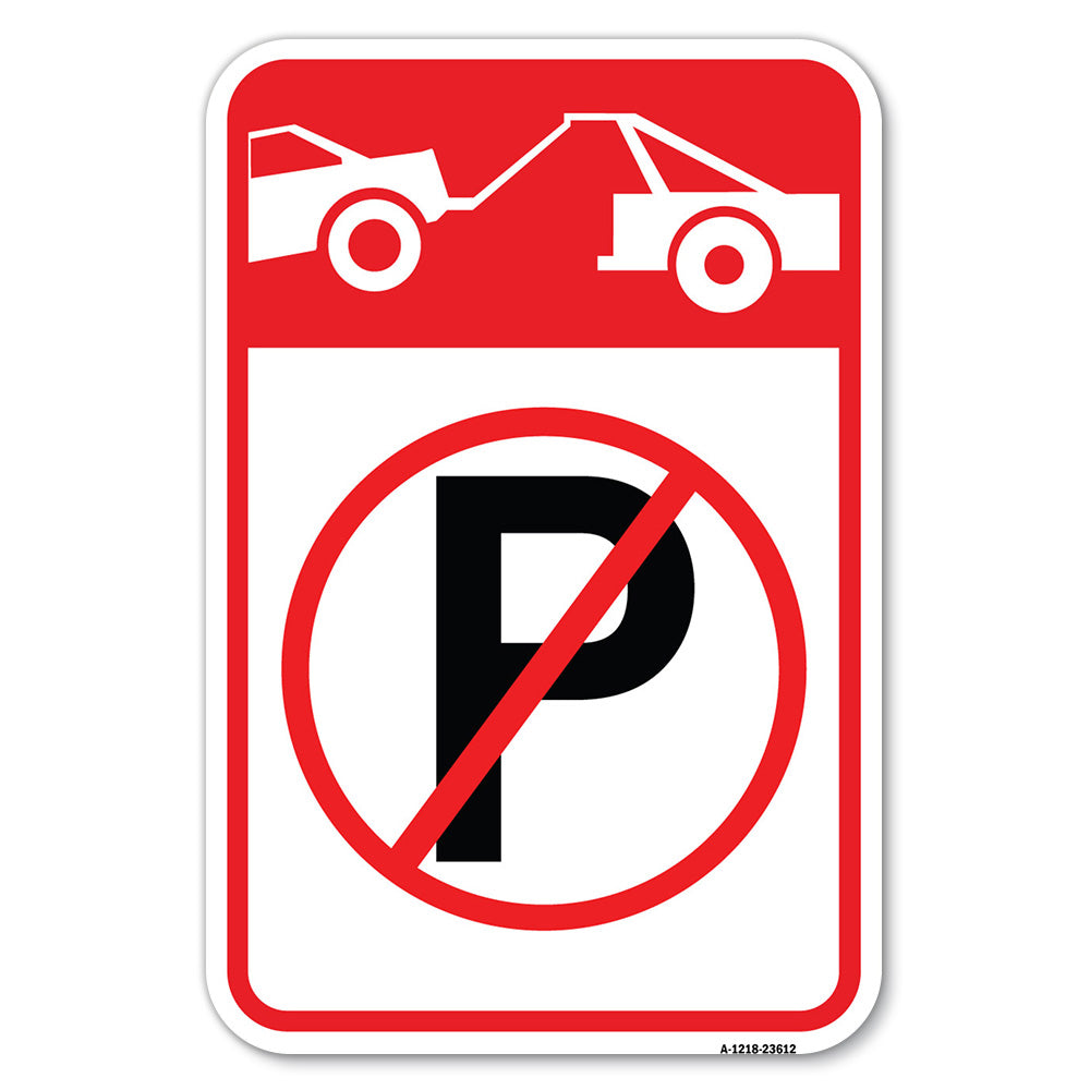 No Parking, Tow Away Zone Symbol