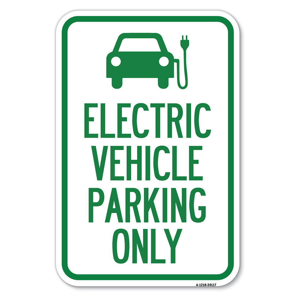 Electric Vehicle Parking Only (With Graphic)