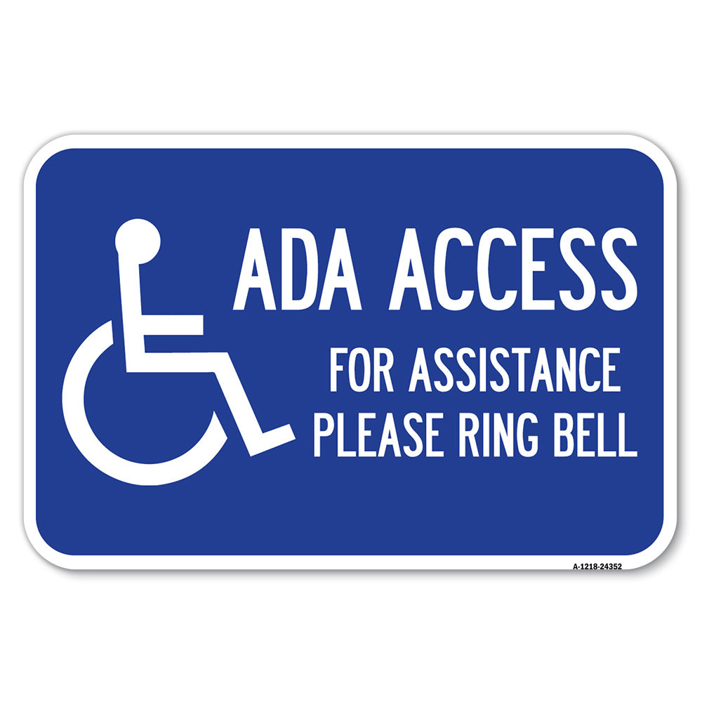ADA Access for Assistance Ring Bell (With New Isa Symbol)
