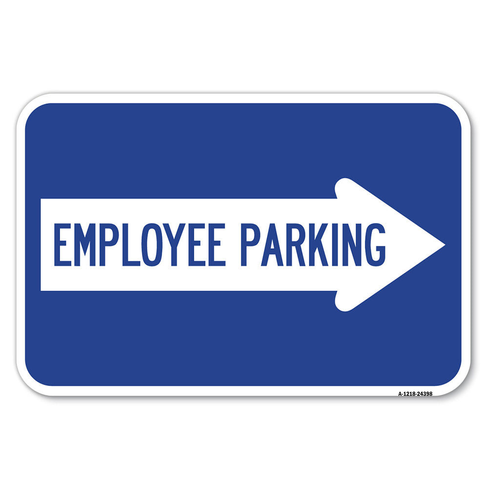 Employee Parking (With Right Arrow)