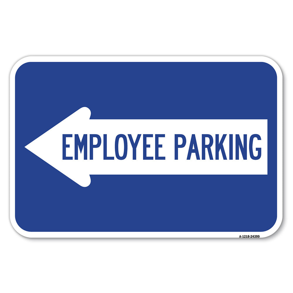 Employee Parking (With Left Arrow)
