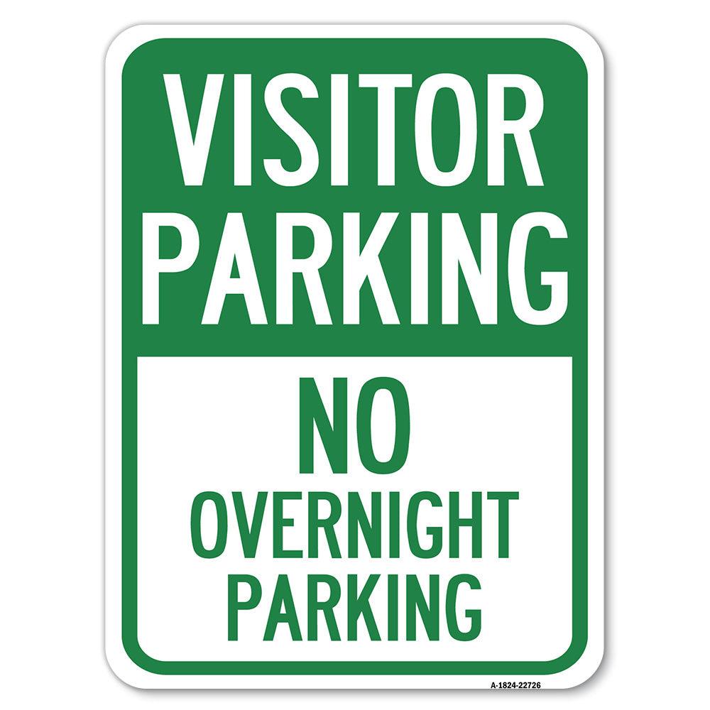 Visitor Parking Sign Visitor Parking No Overnight Parking