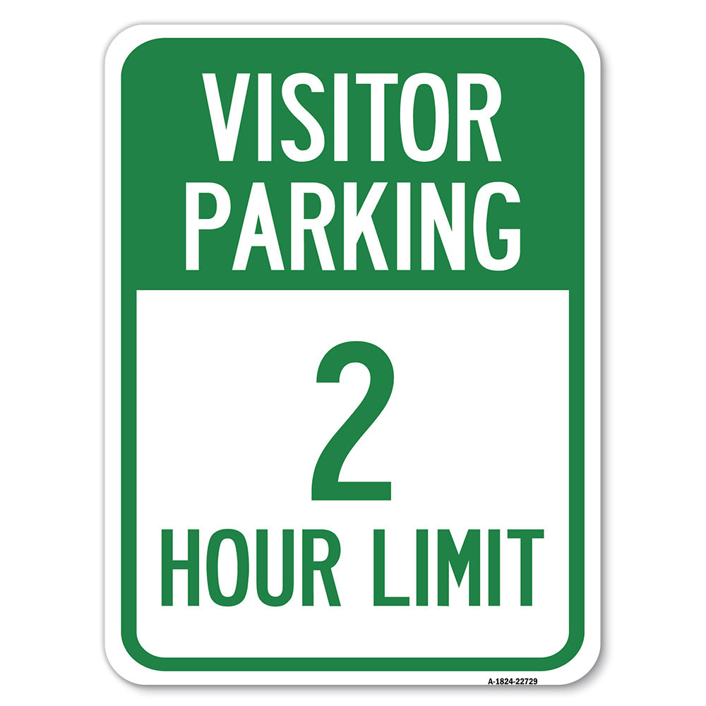 Visitor Parking Sign Visitor Parking 2 Hour Limit