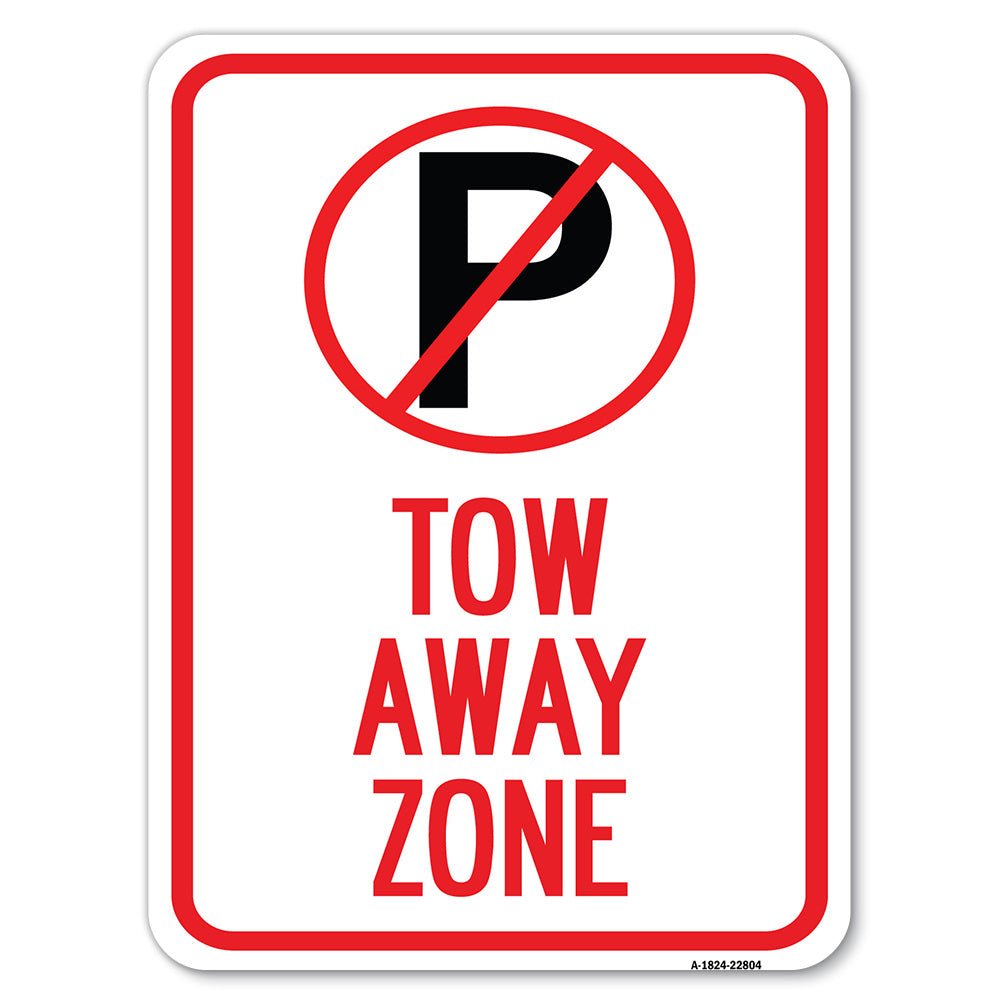 Tow Away Zone (No Parking Symbol)