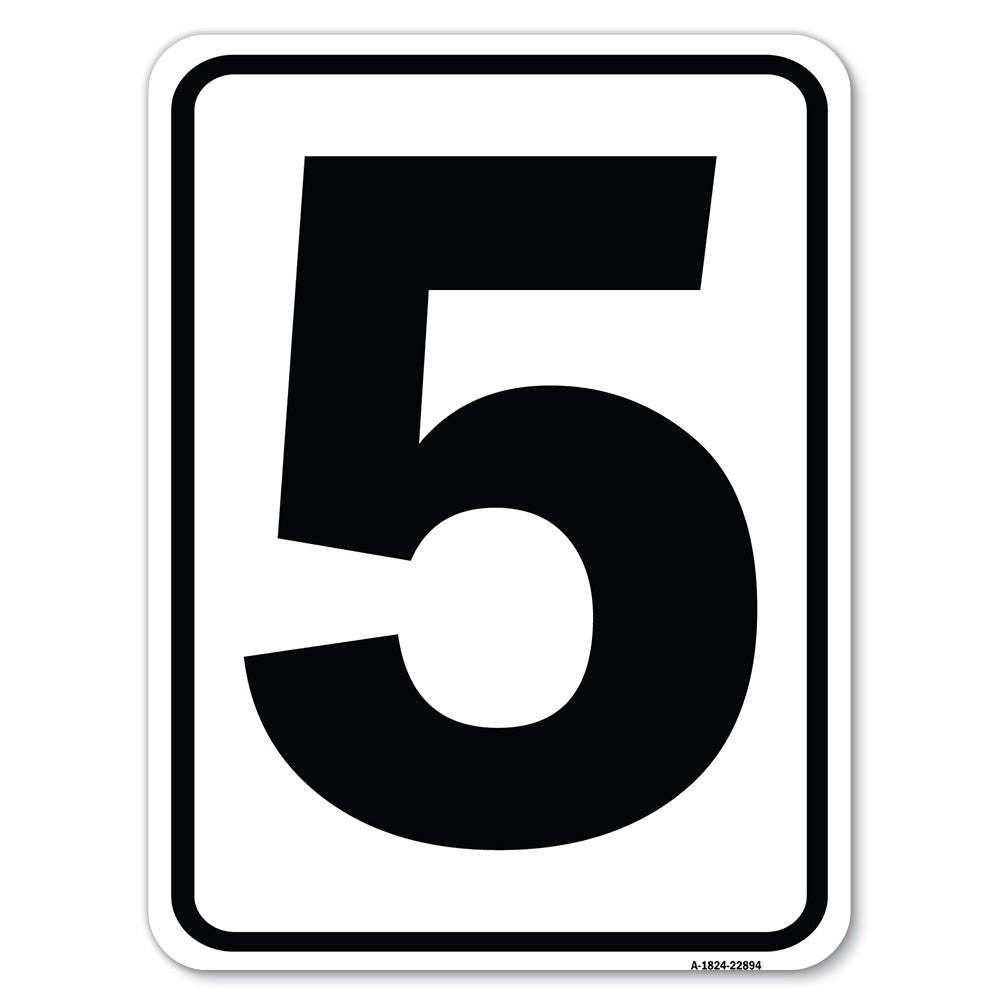 Sign with Number 5
