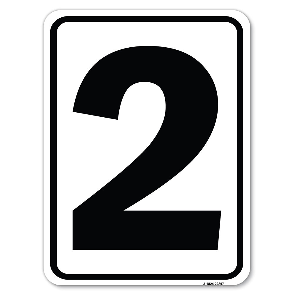 Sign with Number 2