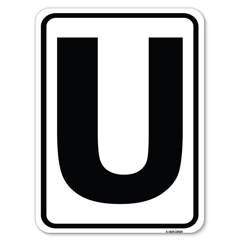 Sign with Letter U