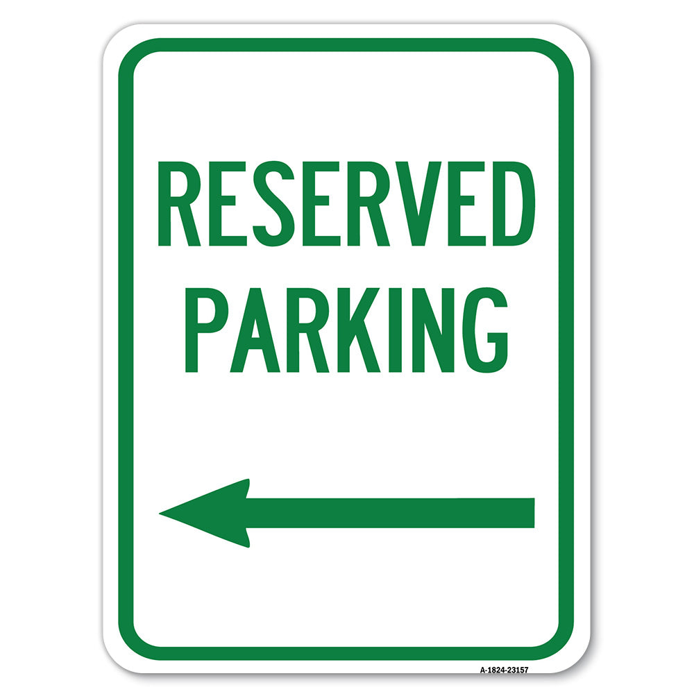 Reserved Parking (Left Arrow)