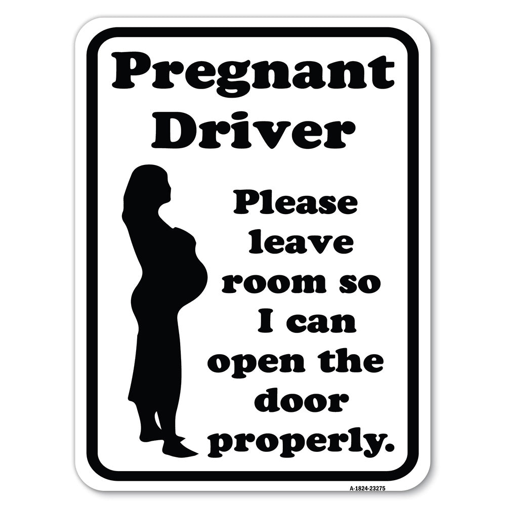 Pregnant Driver - Please Leave Room So I Can Open the Door Properly (With Graphic)
