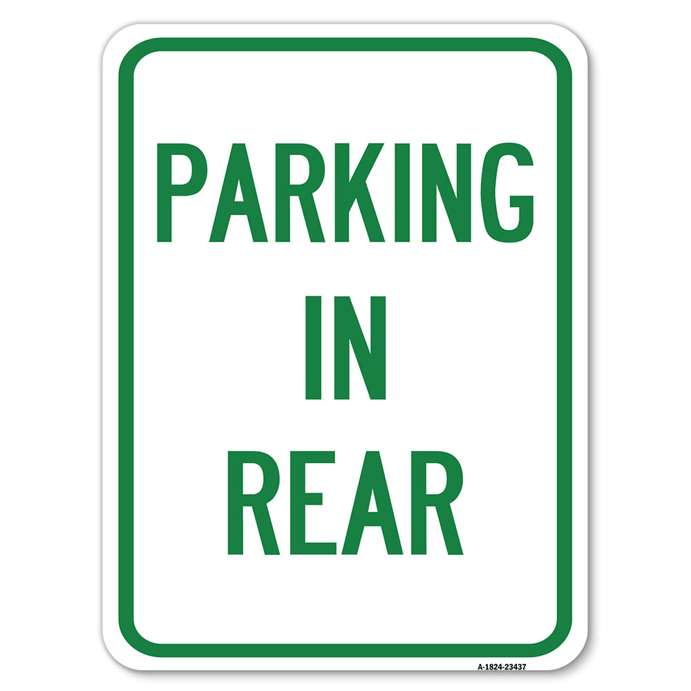 Parking in Rear