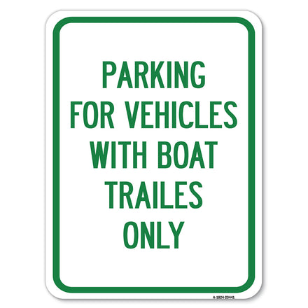Parking for Vehicles with Boat Trailers Only
