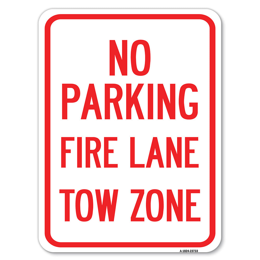 No Parking Fire Lane Tow Zone (K-1645)