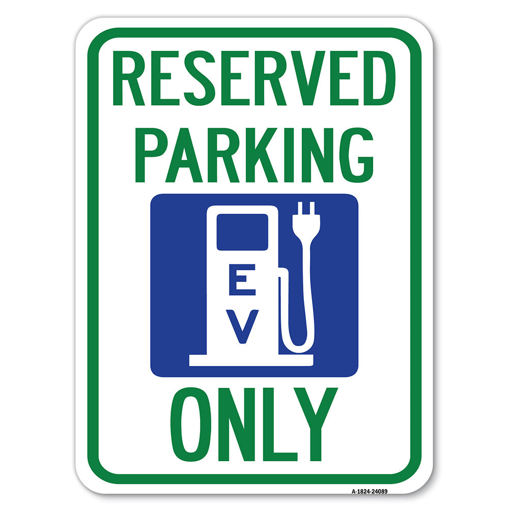 Ev Only (With Electric Vehicle Charging Station Graphic)