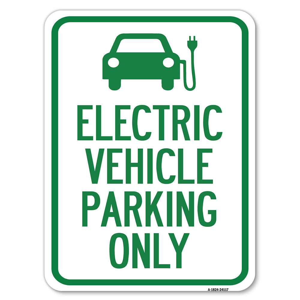 Electric Vehicle Parking Only (With Graphic)