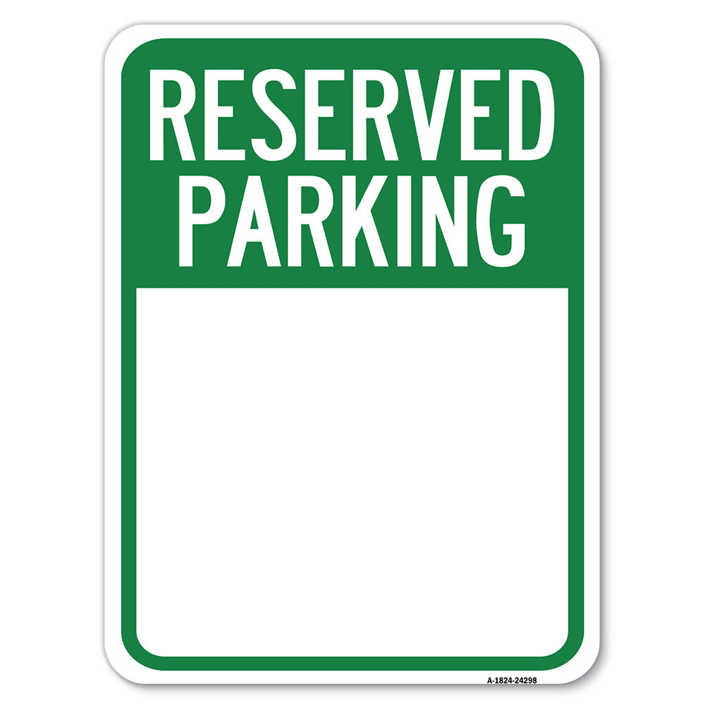Blank Reserved Parking