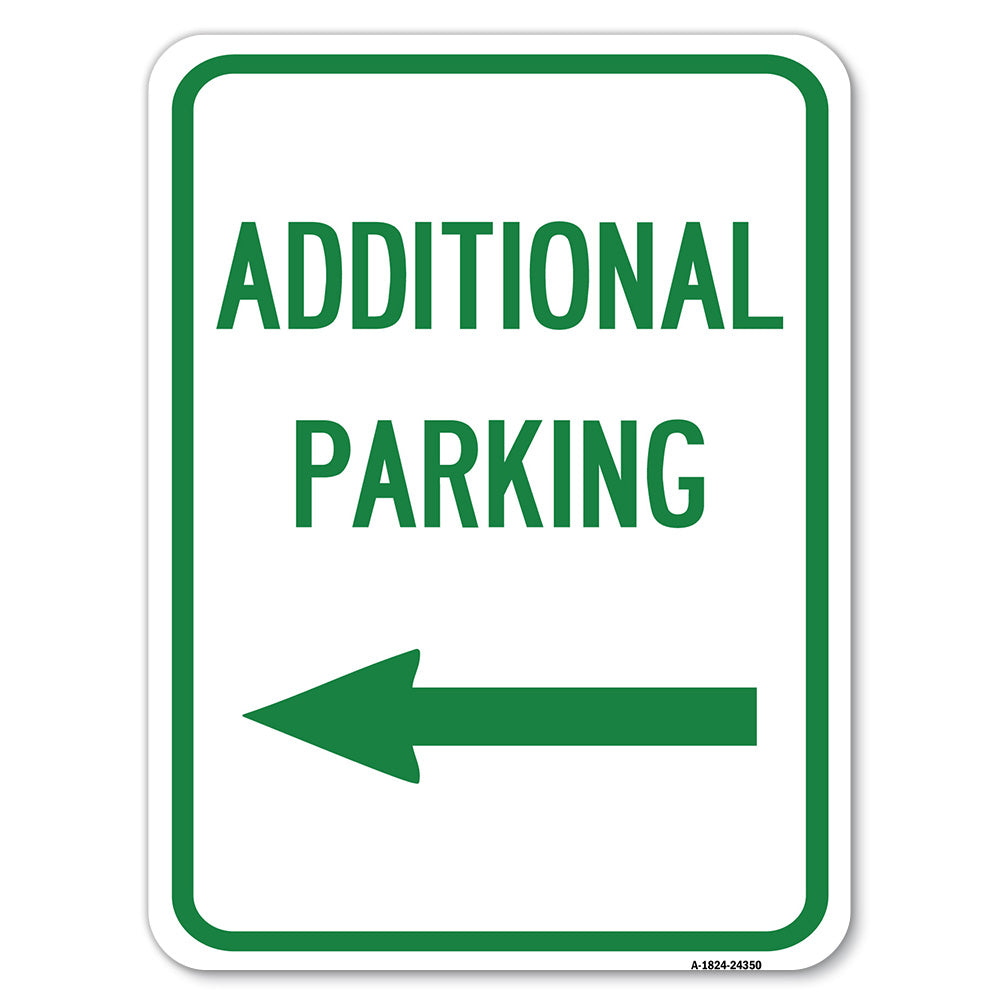 Additional Parking Sign (Left Arrow)