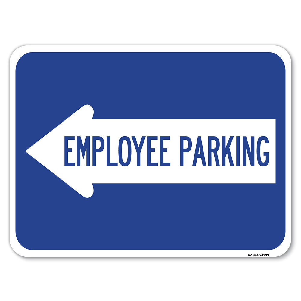 Employee Parking (With Left Arrow)