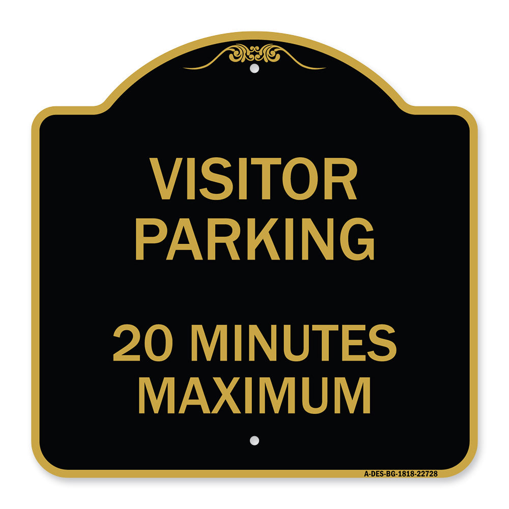 Visitor Parking Sign Visitor Parking 20 Minutes Maximum