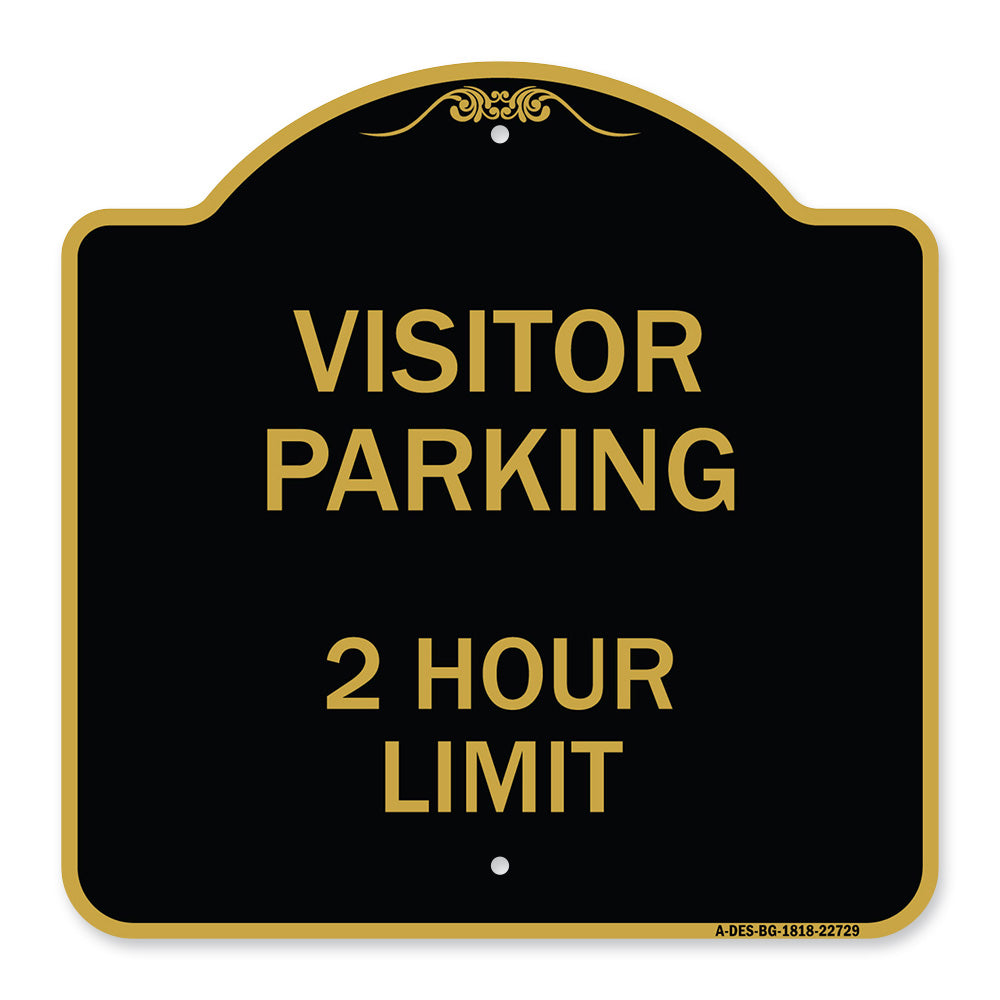 Visitor Parking Sign Visitor Parking 2 Hour Limit
