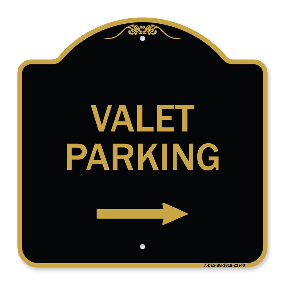 Valet Parking with Right Arrow