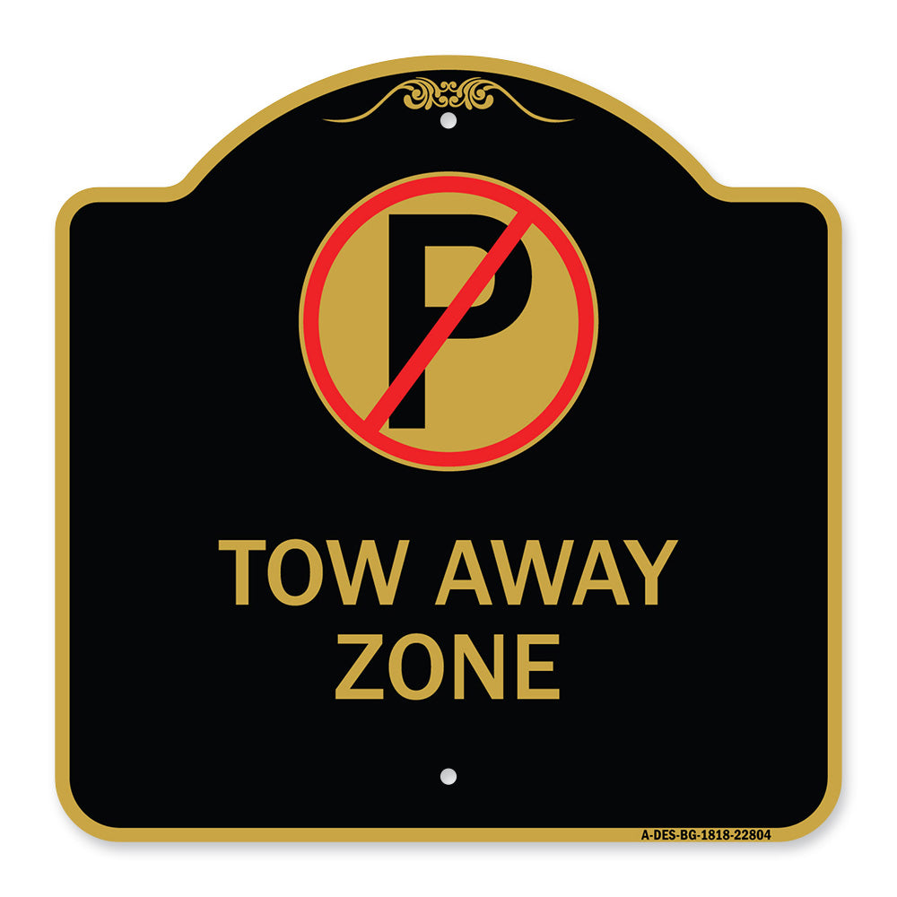 Tow Away Zone (No Parking Symbol)