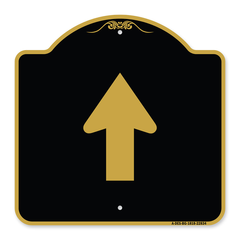 Straight Thru Sign - Straight Thru (Symbol) Sign