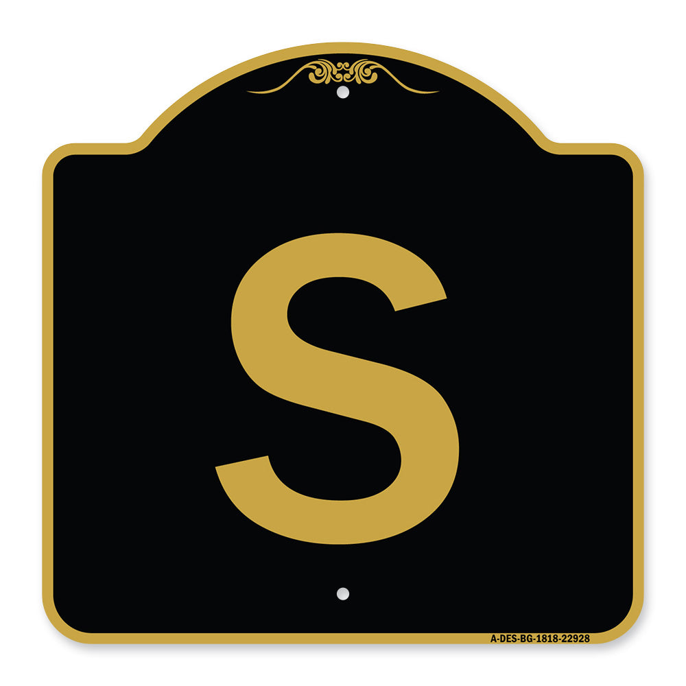 Sign with Letter S