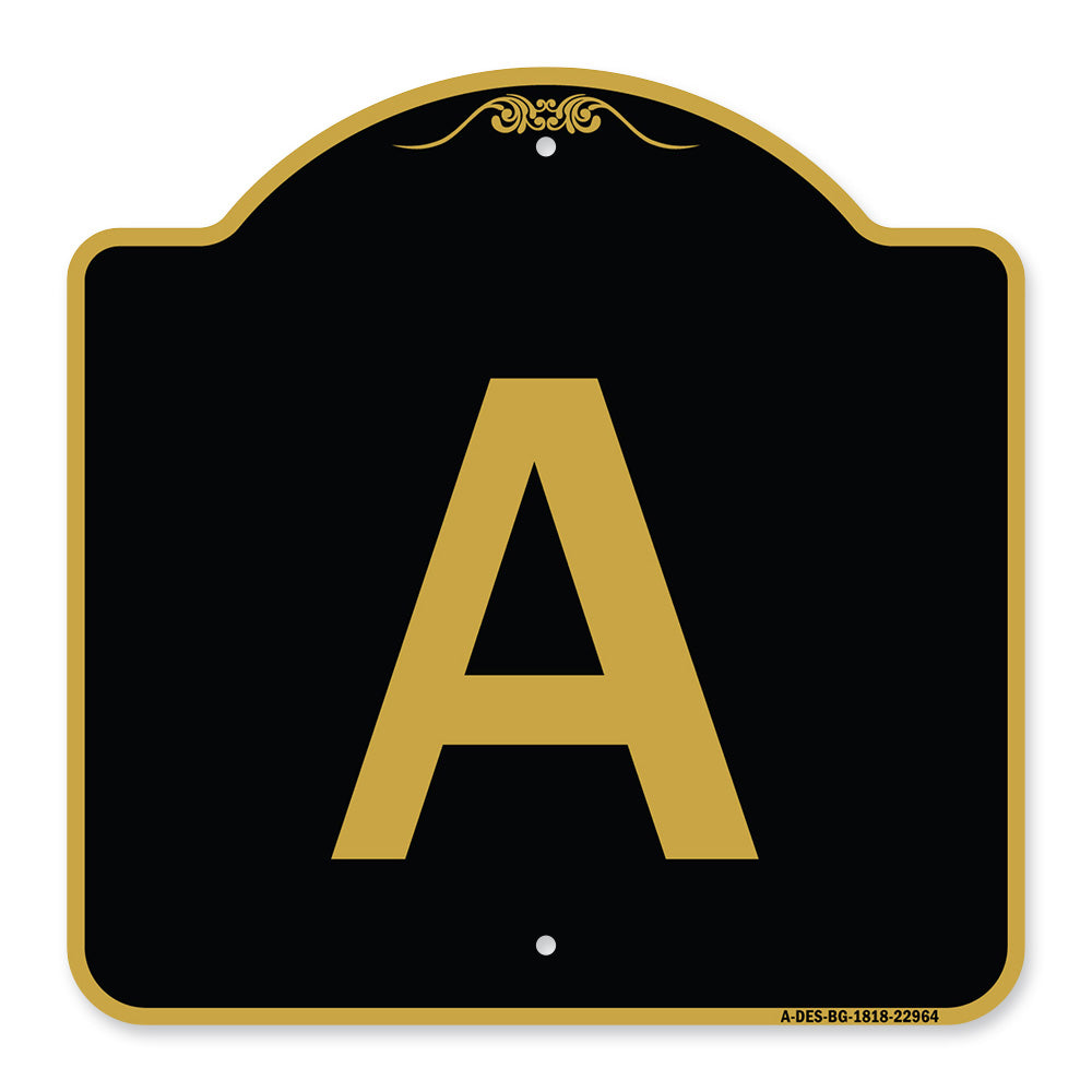 Sign with Letter A