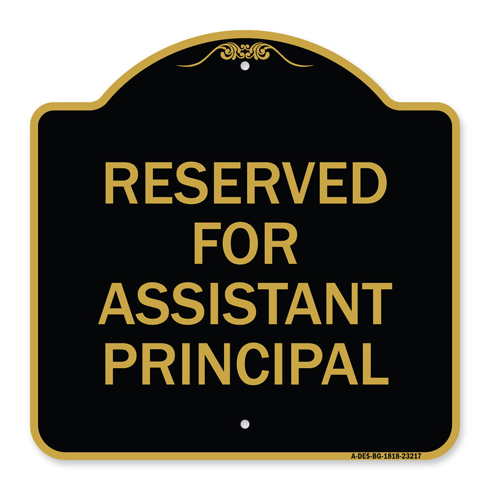 Reserved for Assistant Principal