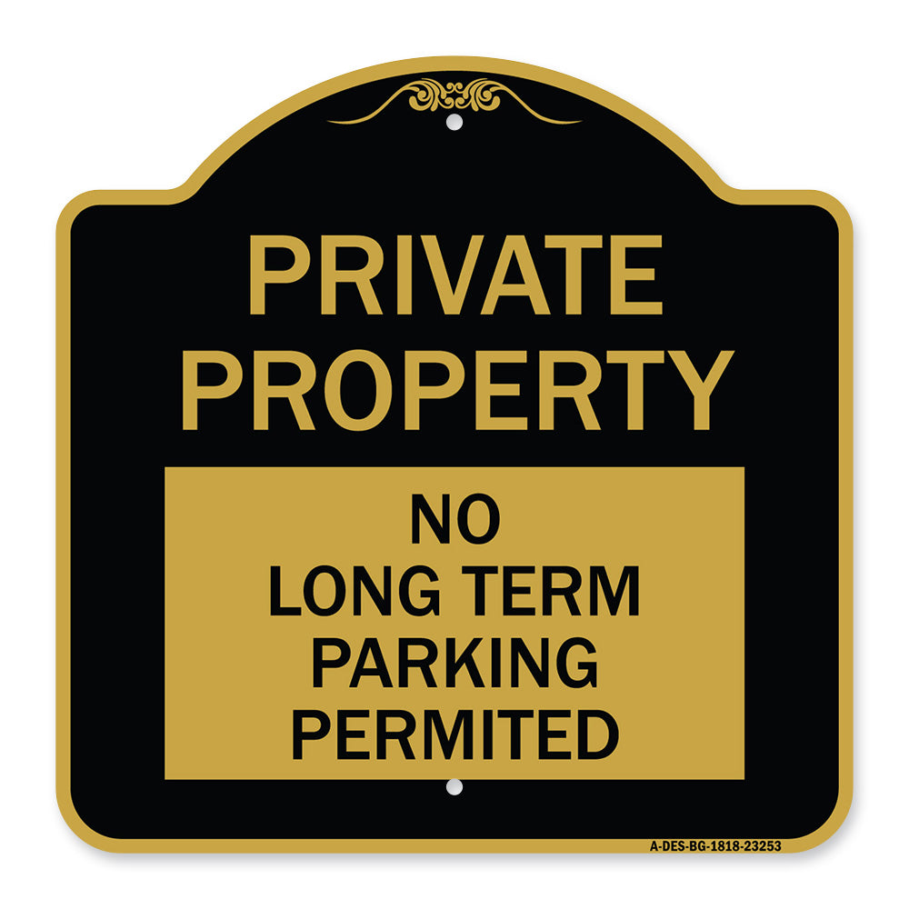 Private Property - No Long-Term Parking Permitted