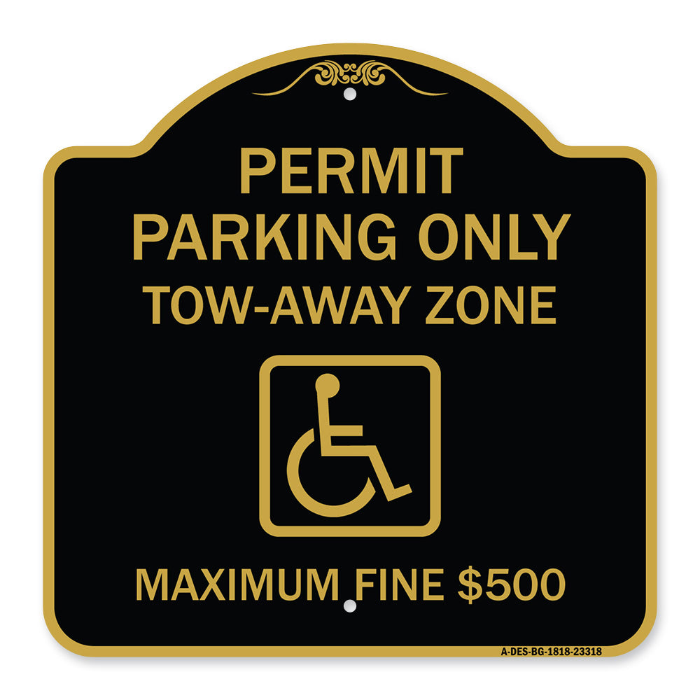 Permit Parking Only Tow-Away Zone Maximum Fine