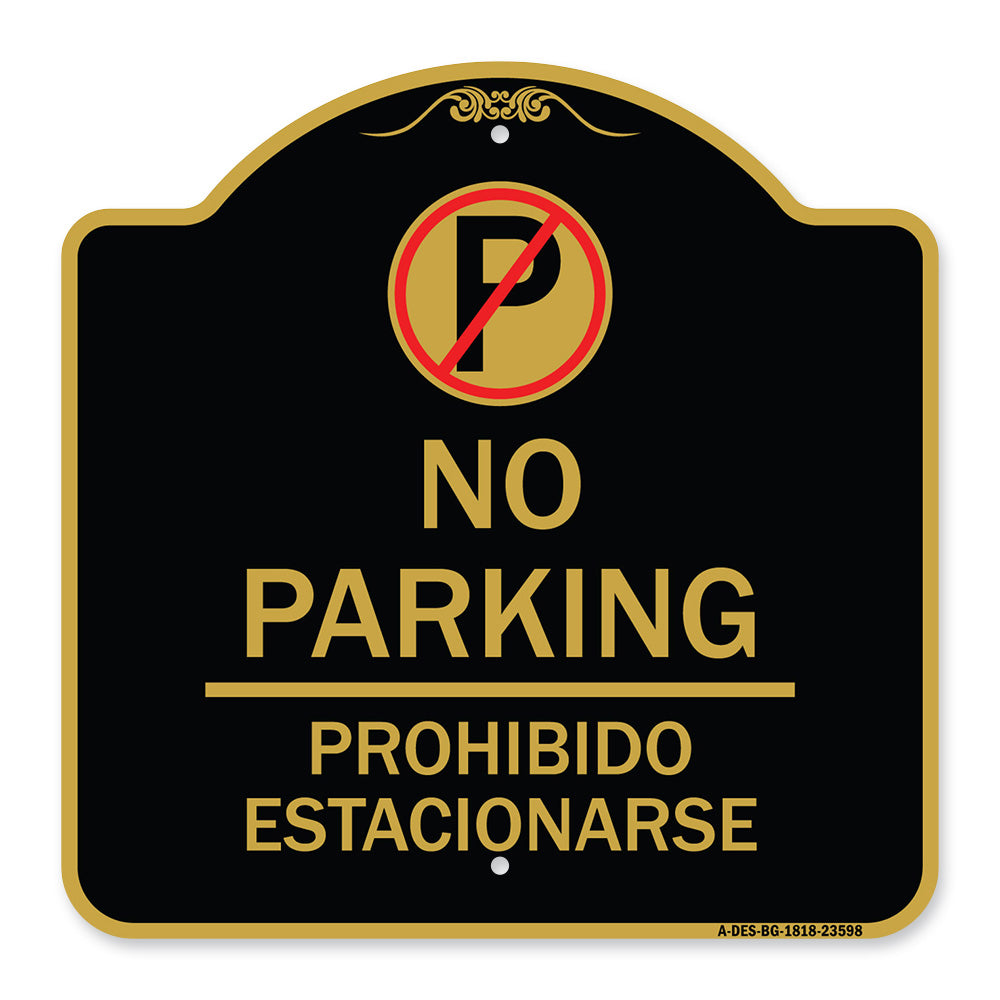 No Parking Prohibido Estacionar (No Parking Symbol)