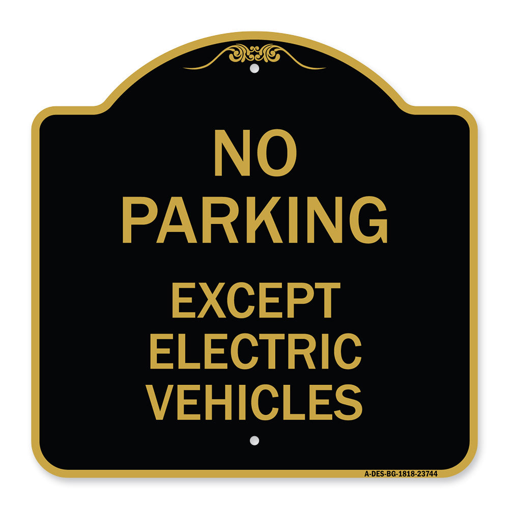 No Parking Except Electric Vehicles