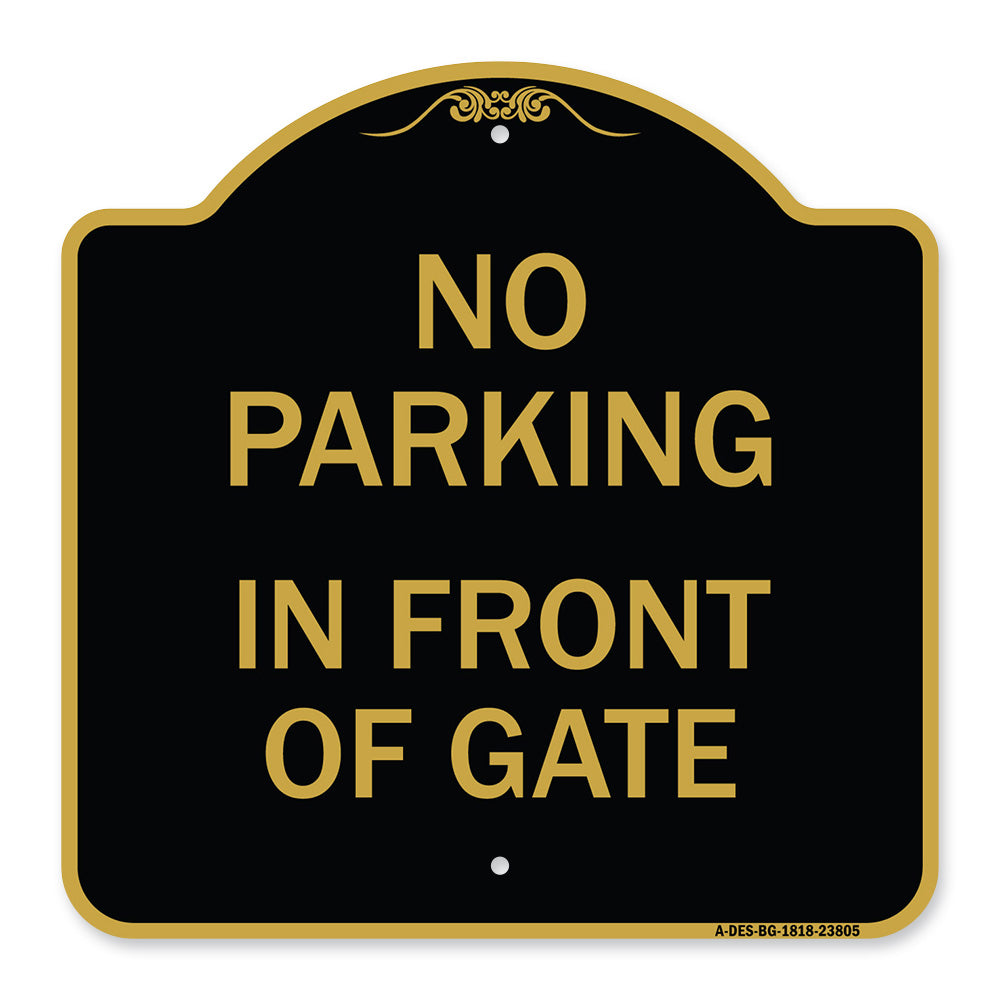 No Parking - in Front of Gate