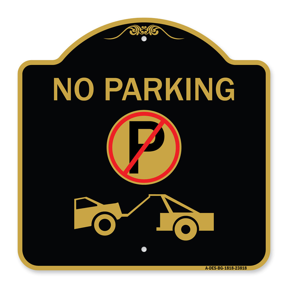 No Parking (No Parking Symbol and Tow Truck Symbol)