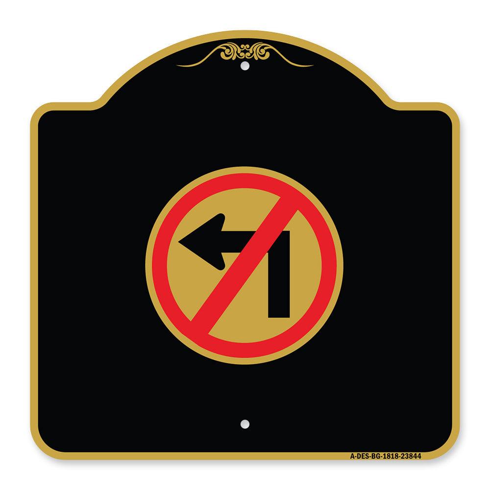 No Left Turn (Graphic Only)