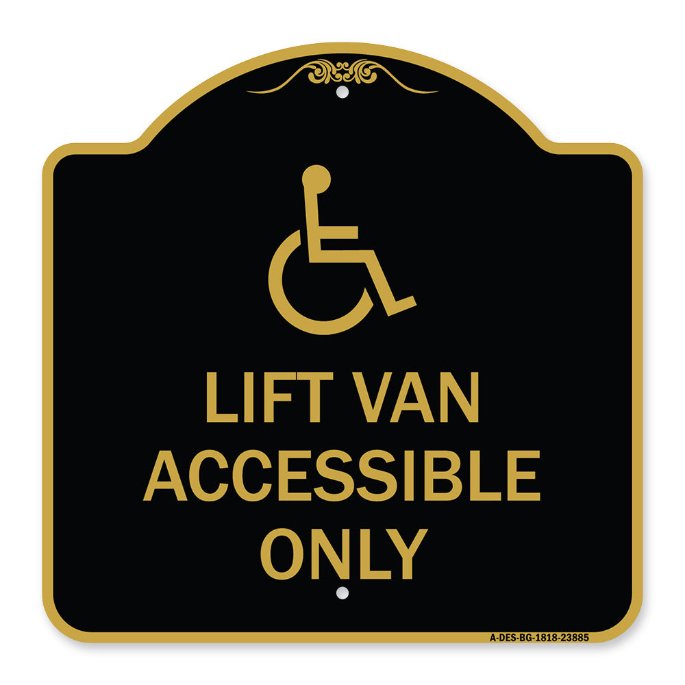 Lift Van Accessible Only (With Updated Isa Symbol)