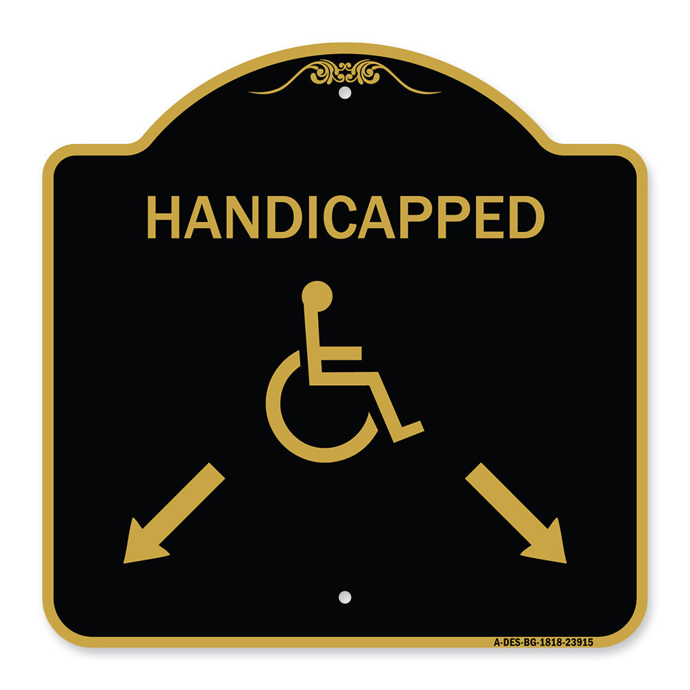Handicapped Parking with Double Arrows