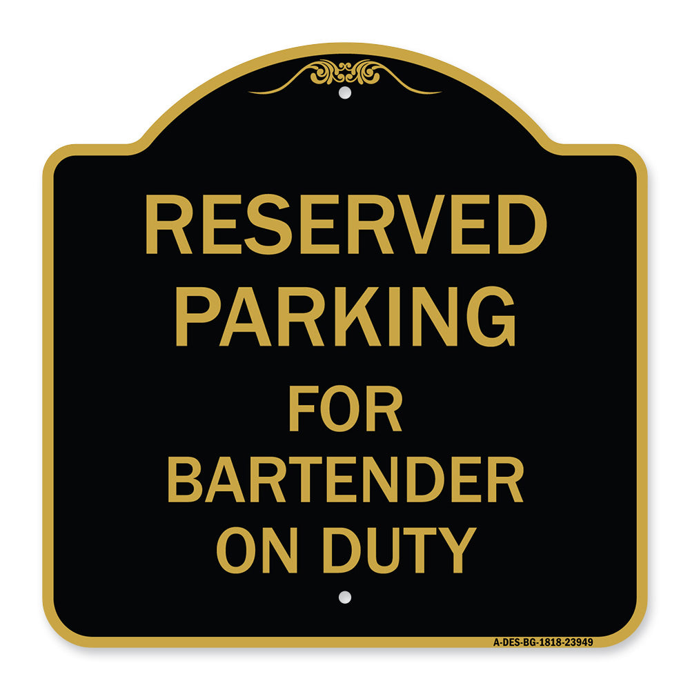 For Bartender on Duty